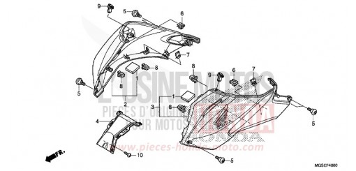 COUVERCLE NC700SDC de 2012